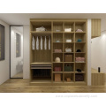 Luxury bedroom wall design custom wood door wardrobe